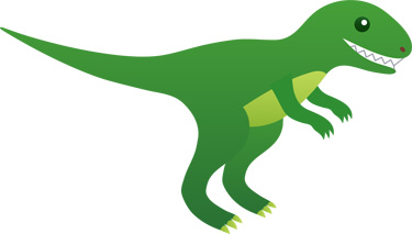 An adorbs green dinosaur.  Courtesy of sweetclipart.com